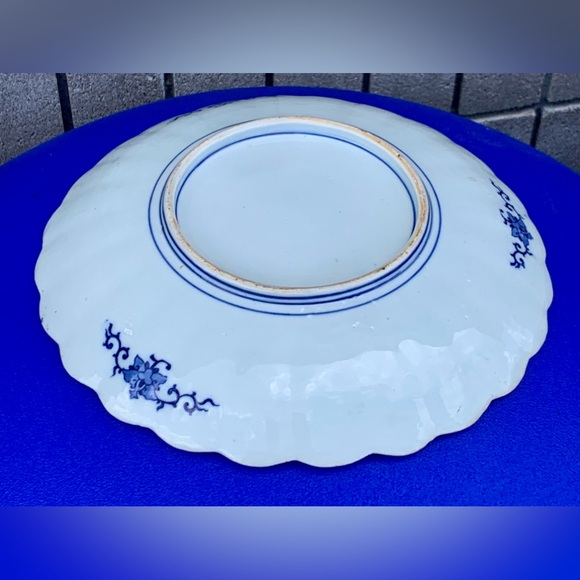 Late 19th Century Antique Chinese Quing Dynasty Scalloped Serving Plate Dish - Picture 11 of 14